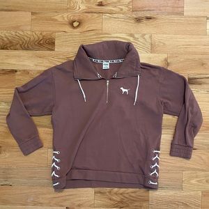 Victoria secret pink quarter zip